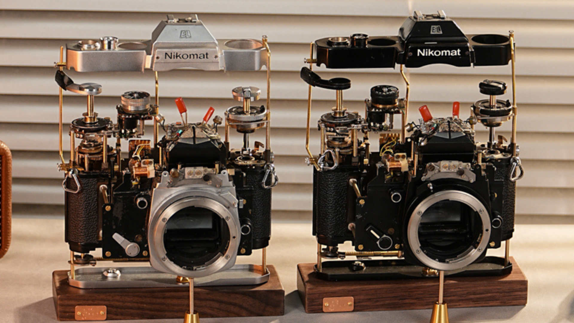 Disassembled Mechanical Film Camera Nikomat: A Timeless Tribute to Photography and Engineering