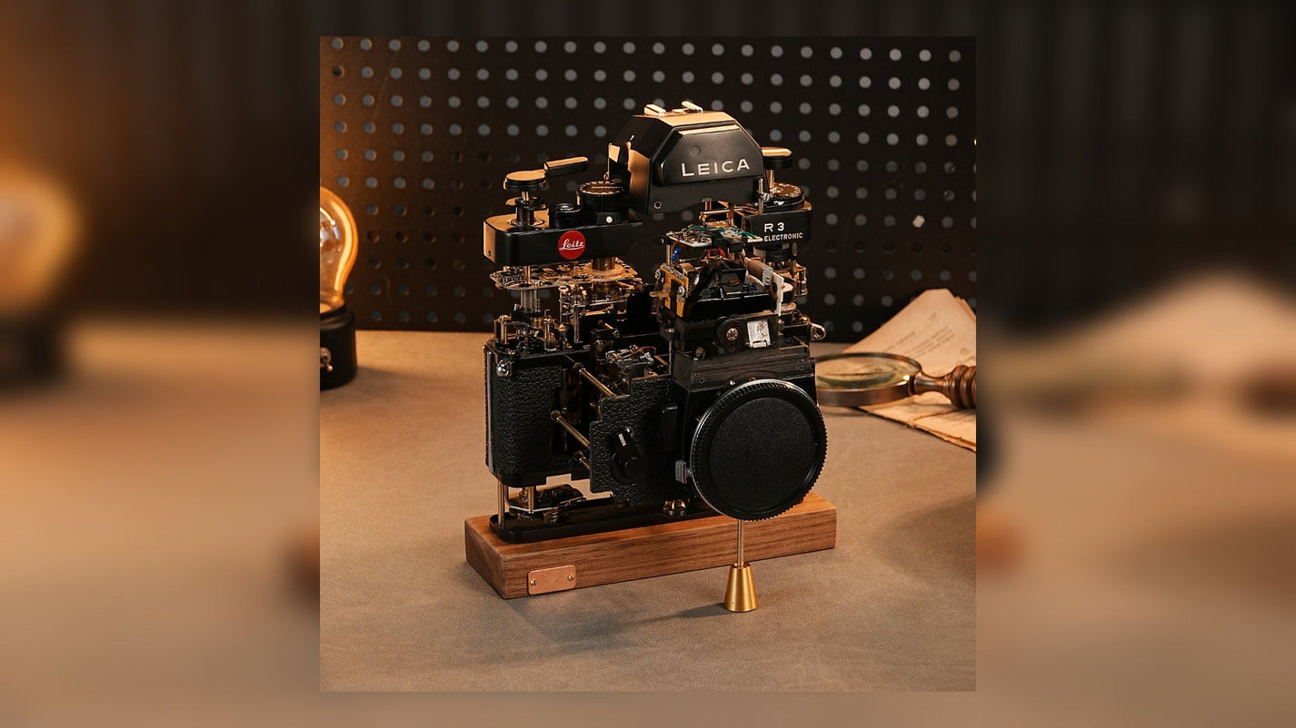 Disassembled Mechanical Film Camera Leica R3: Where Vintage Photography Meets Mechanical Art