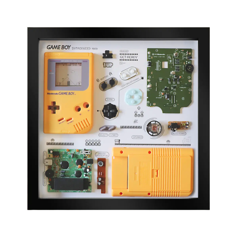 Disassembled Nintendo Game Boy Original (1989) Super Mario Land Teardown Frame