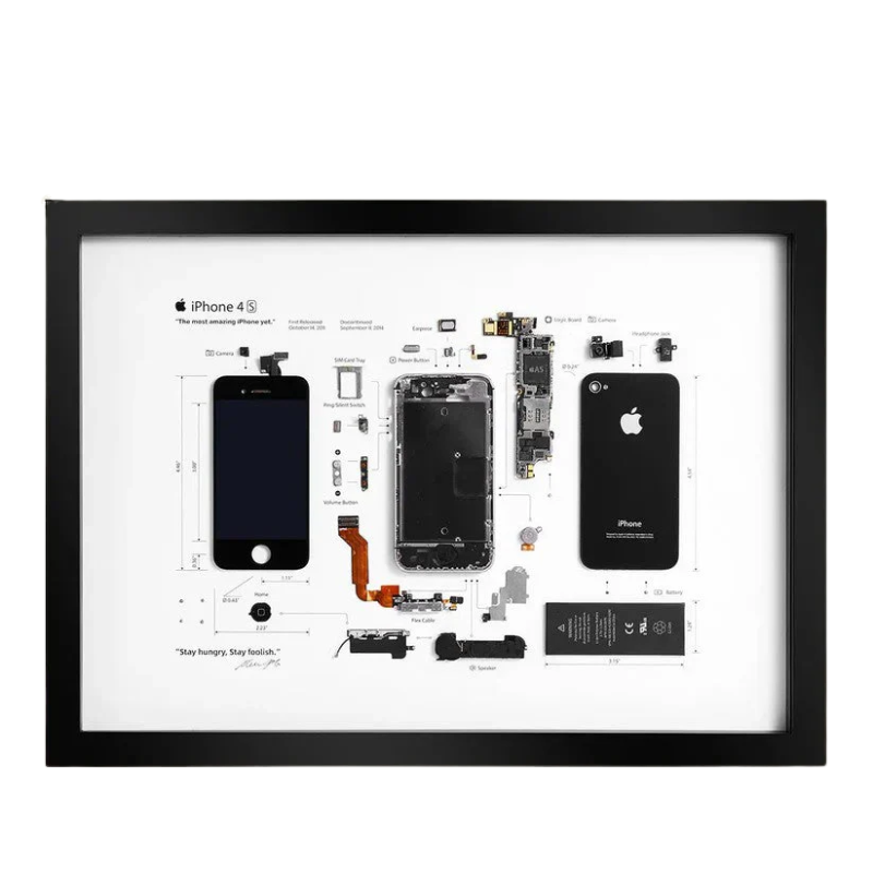 iPhone 4S Teardown Frame | Collectible Apple Tech Art