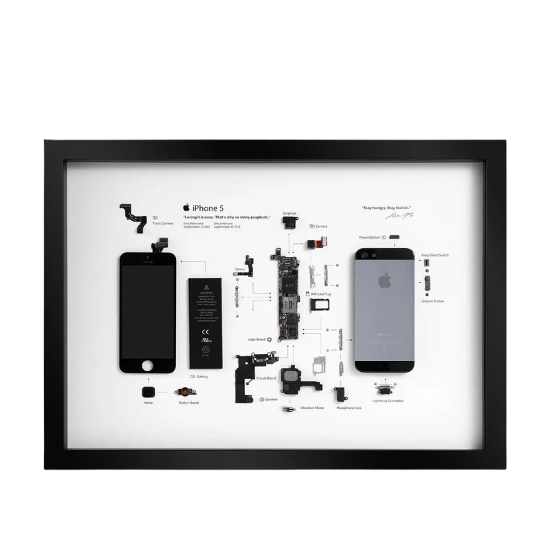 iPhone 5 Teardown Frame | Collectible Apple Tech Art