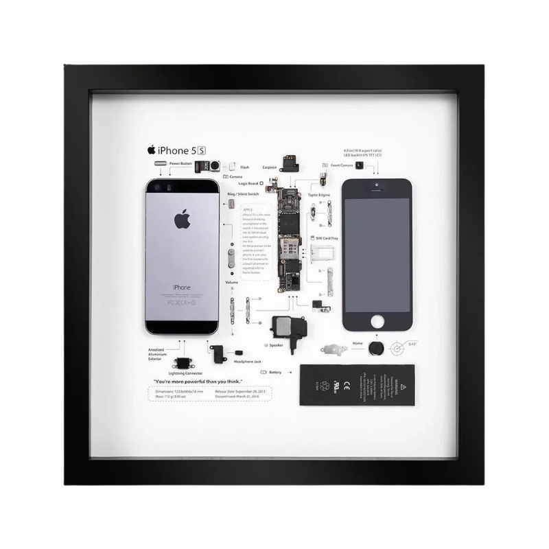 iPhone 5S Teardown Frame | Collectible Apple Tech Art