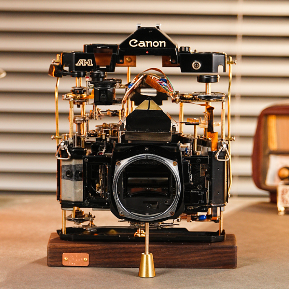Disassembled Mechanical Film Canon A1 ,Gift for Photographers
