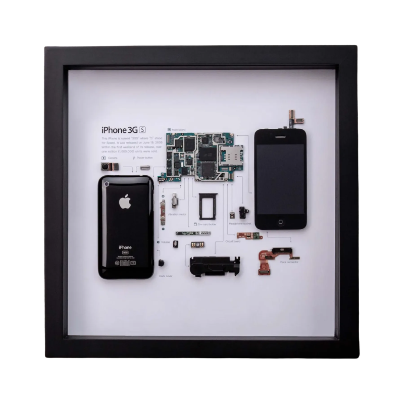 iPhone 3GS Teardown Frame | Collectible Apple Tech Art