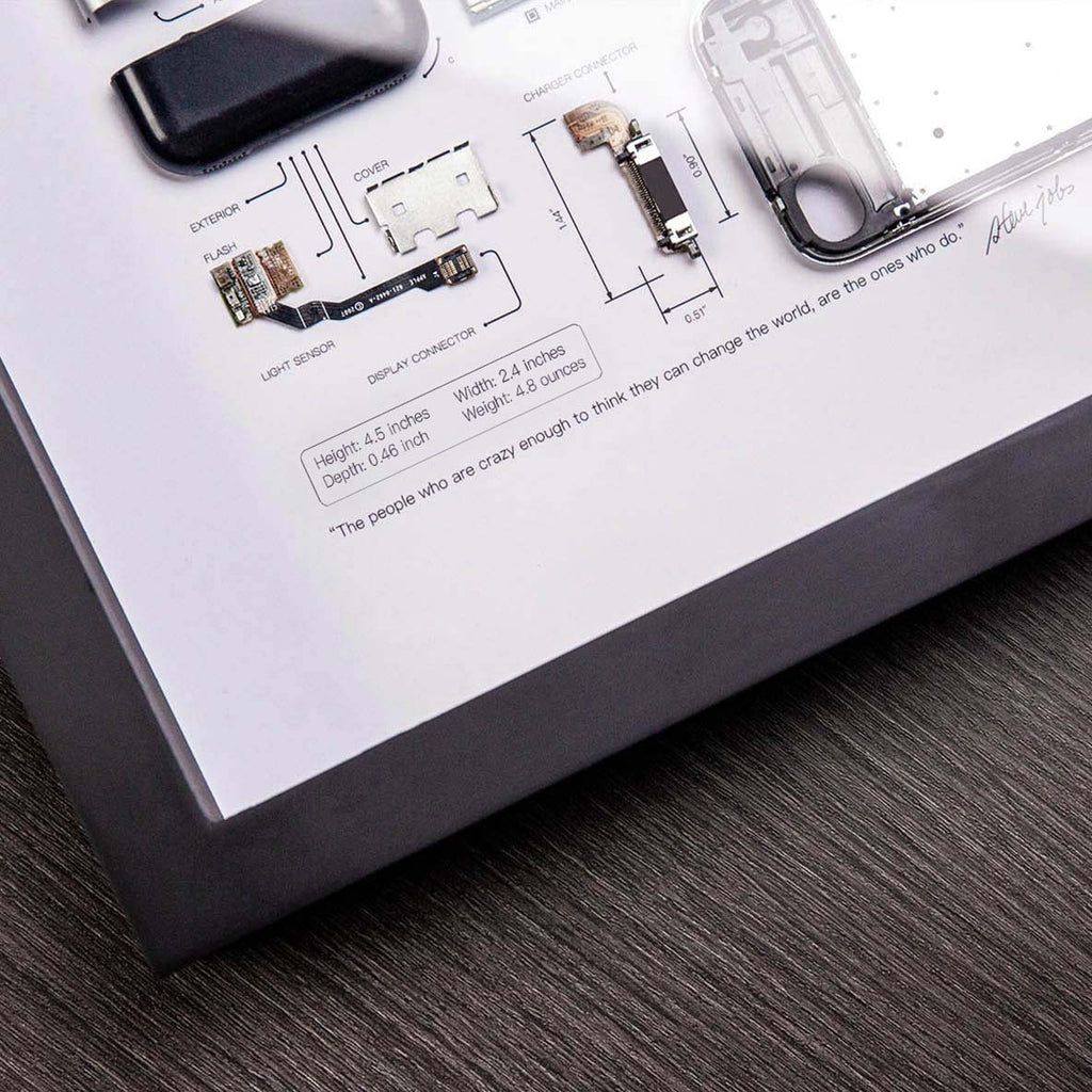 iPhone 2G (1st Generation) Teardown Frame | Vintage Apple Disassembly Art