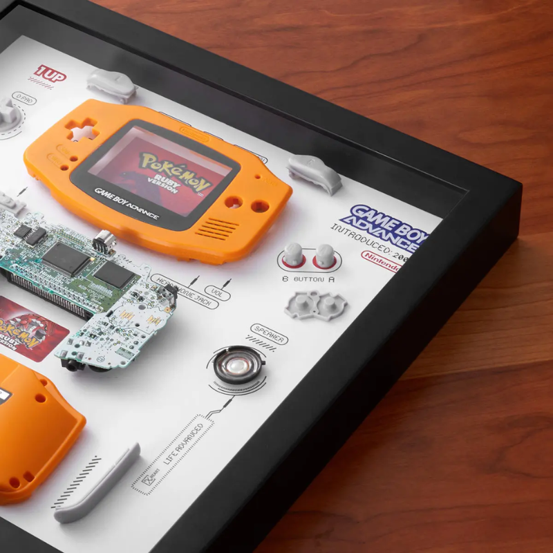 Disassembled Nintendo Game Boy Advance Frame