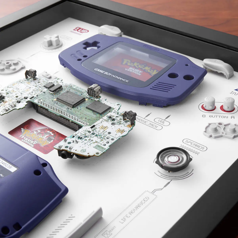 Disassembled Nintendo Game Boy Advance Frame