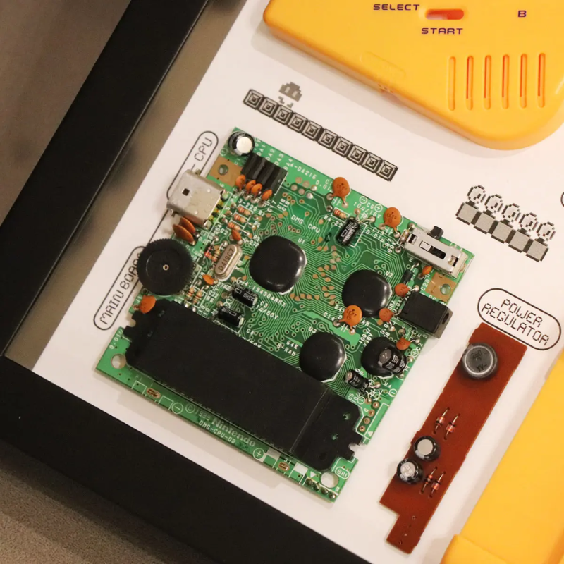 Disassembled Nintendo Game Boy Original (1989) Super Mario Land Teardown Frame