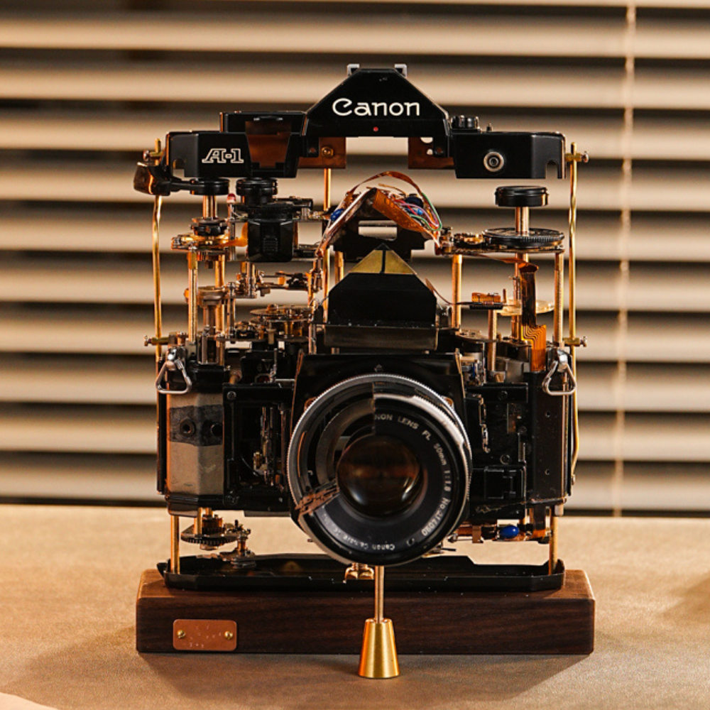 Disassembled Mechanical Film Canon A1 ,Gift for Photographers