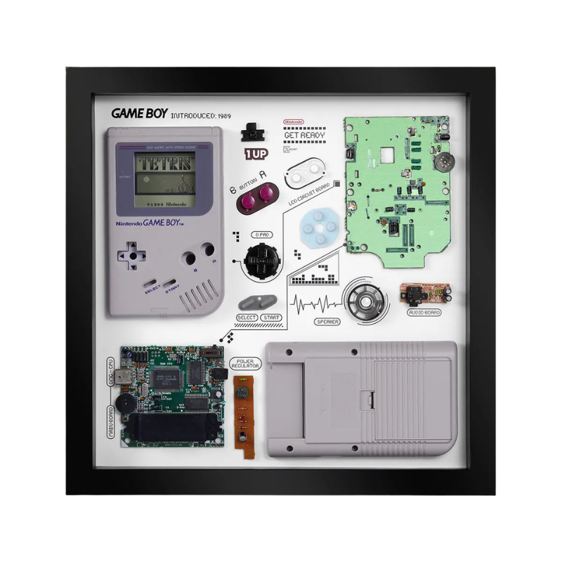 Disassembled Nintendo Game Boy Original (1989) Super Mario Land Teardown Frame