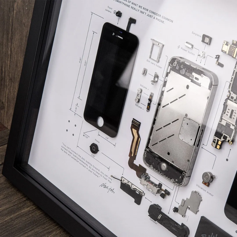 iPhone 4S Teardown Frame | Collectible Apple Tech Art