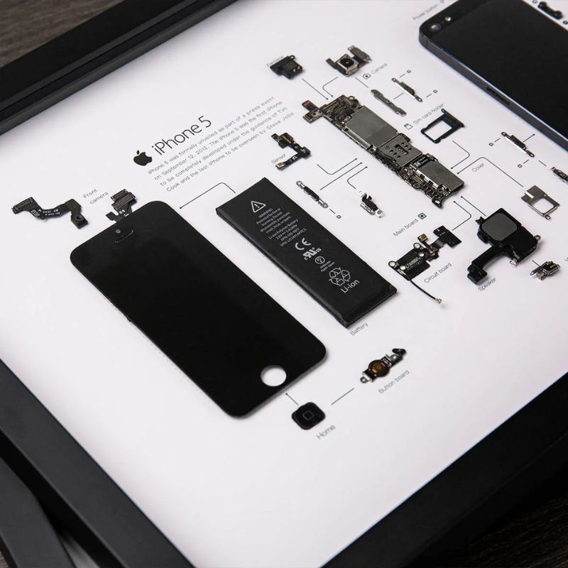 iPhone 5 Teardown Frame | Collectible Apple Tech Art