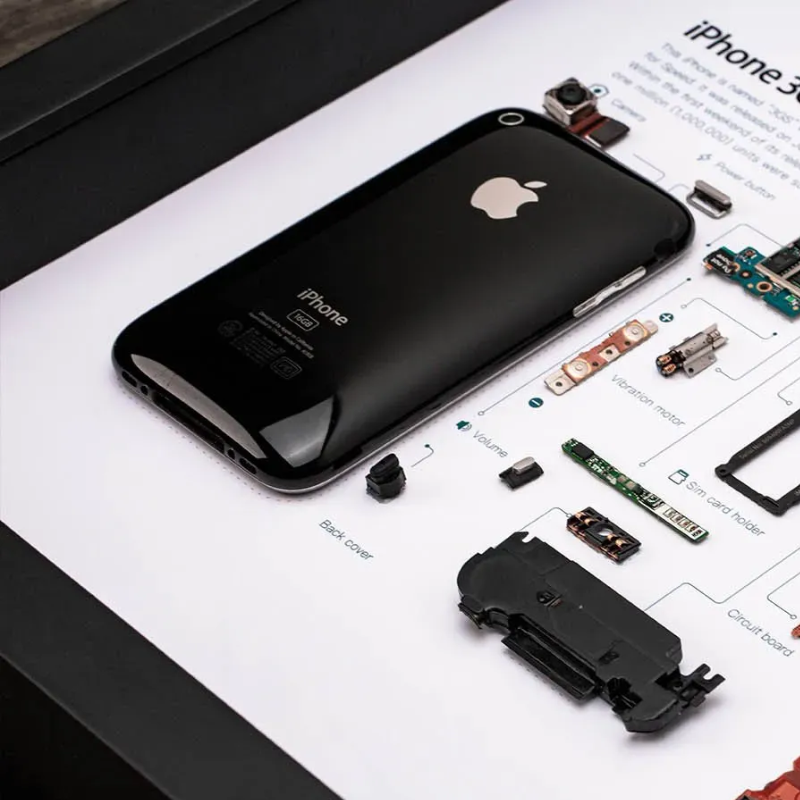 iPhone 3GS Teardown Frame | Collectible Apple Tech Art