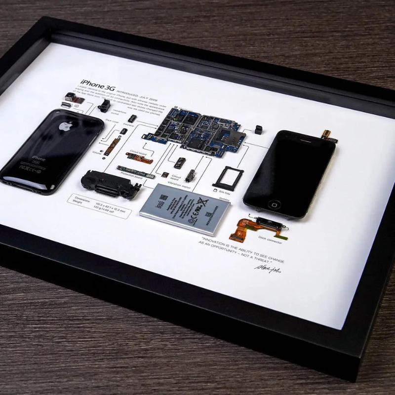 iPhone 3G Teardown Frame | Collectible Apple Tech Art