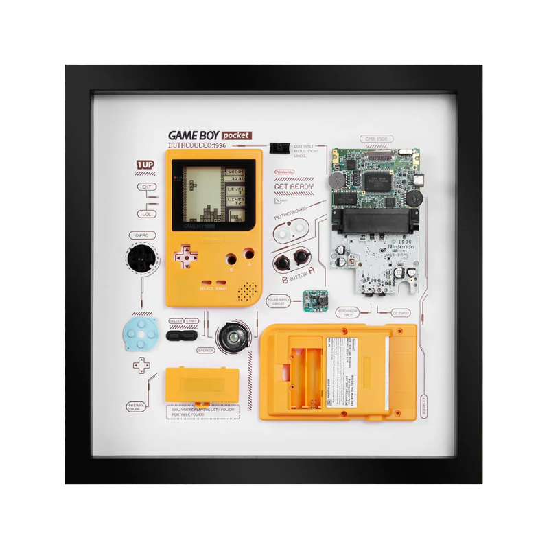 Disassembled Nintendo Game Boy Pocket frame