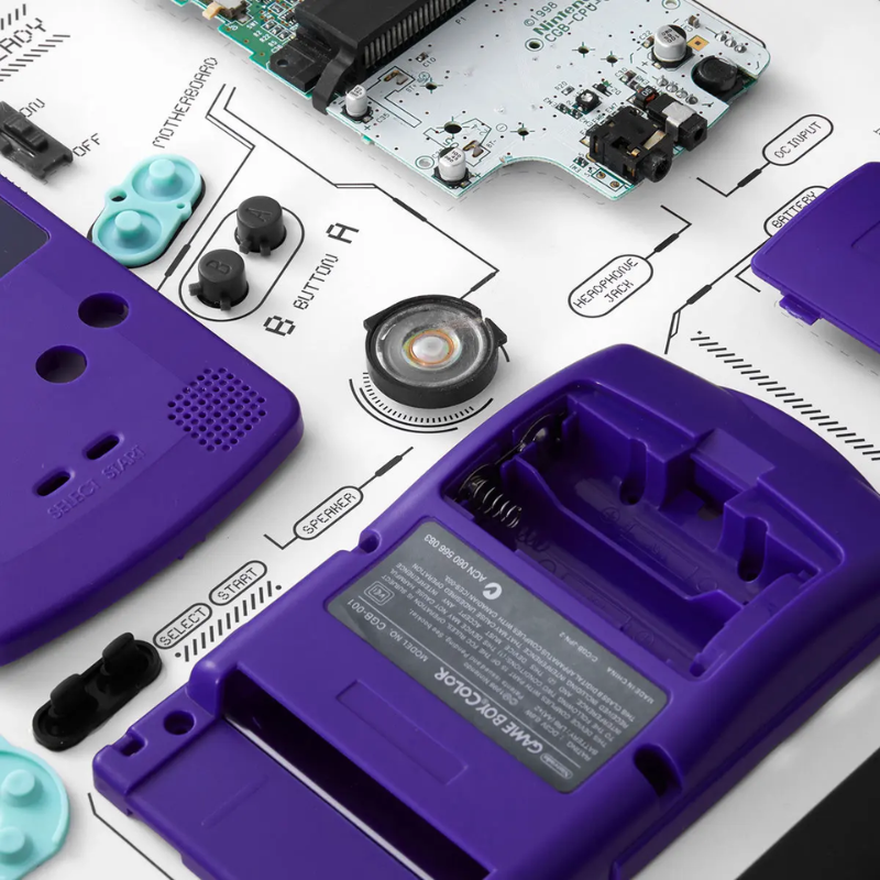 Disassembled Nintendo Game Boy Color Frame