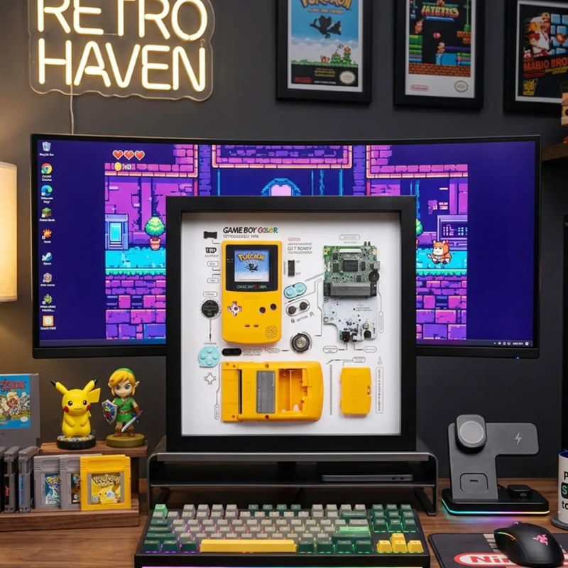 Disassembled Nintendo Game Boy Color Frame