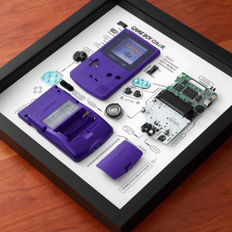 Disassembled Nintendo Game Boy Color Frame