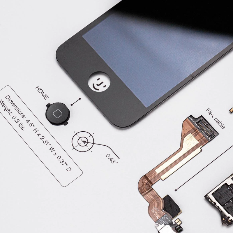 iPhone 4 Teardown Frame | Collectible Apple Tech Art