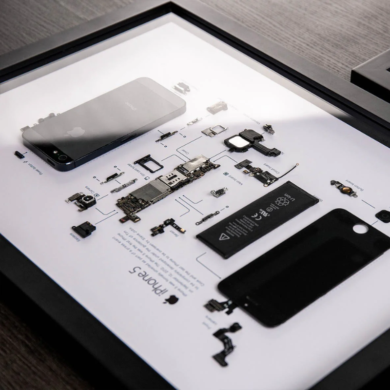 iPhone 5 Teardown Frame | Collectible Apple Tech Art