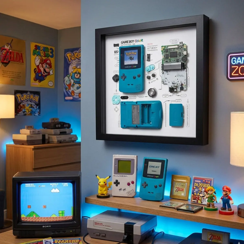 Disassembled Nintendo Game Boy Color Frame
