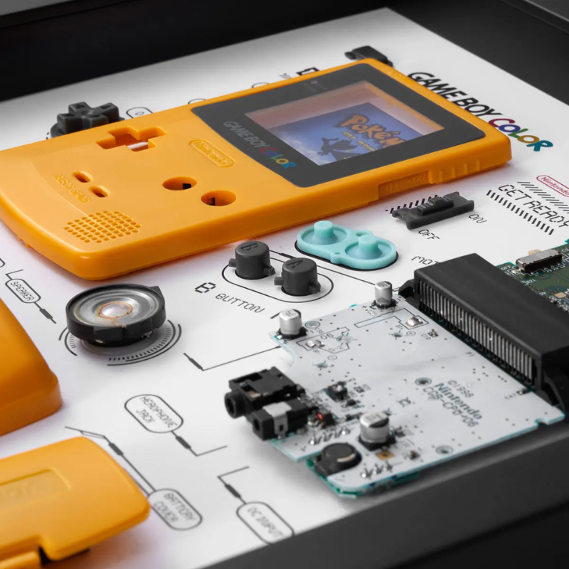 Disassembled Nintendo Game Boy Color Frame