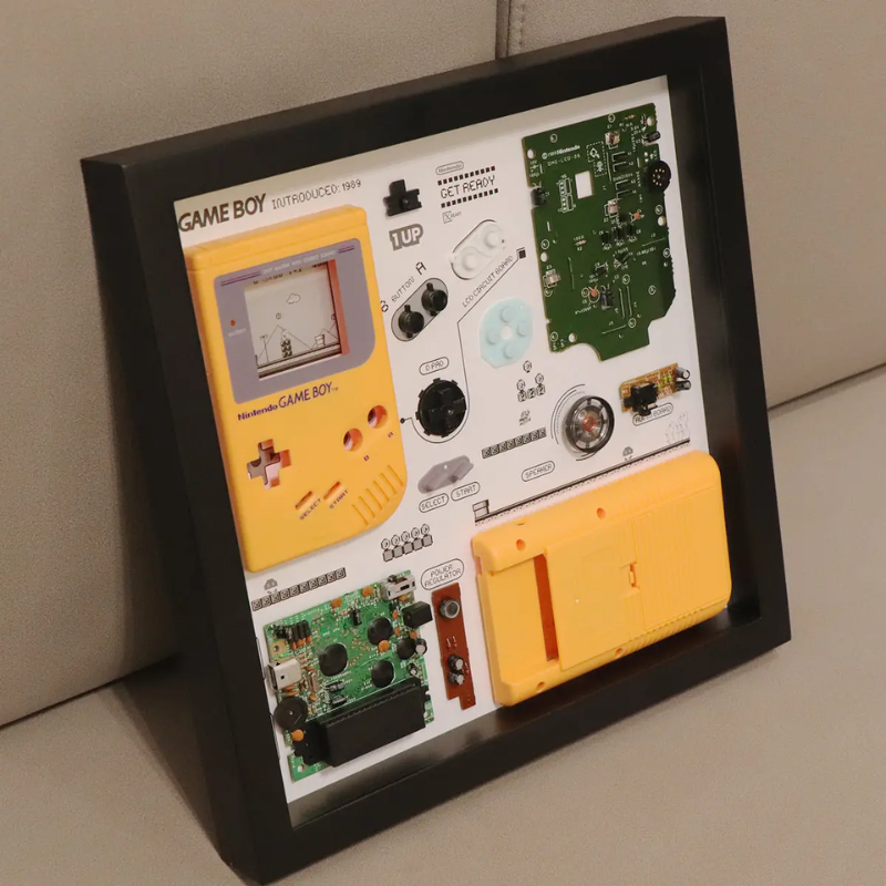 Disassembled Nintendo Game Boy Original (1989) Super Mario Land Teardown Frame