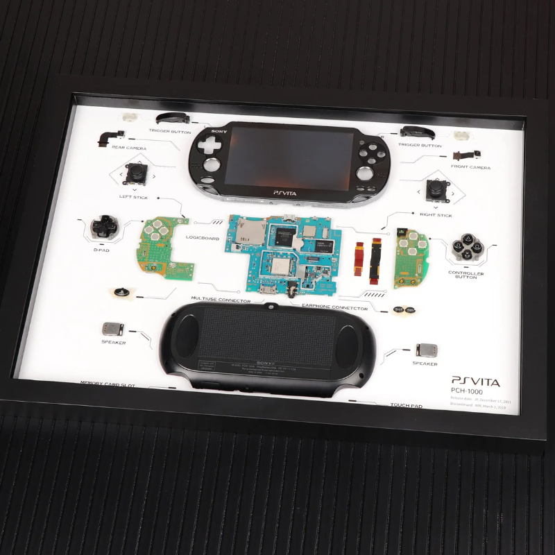 Disassembled PS Vita Original Model (PCH-1000) Disassembled Art Frame