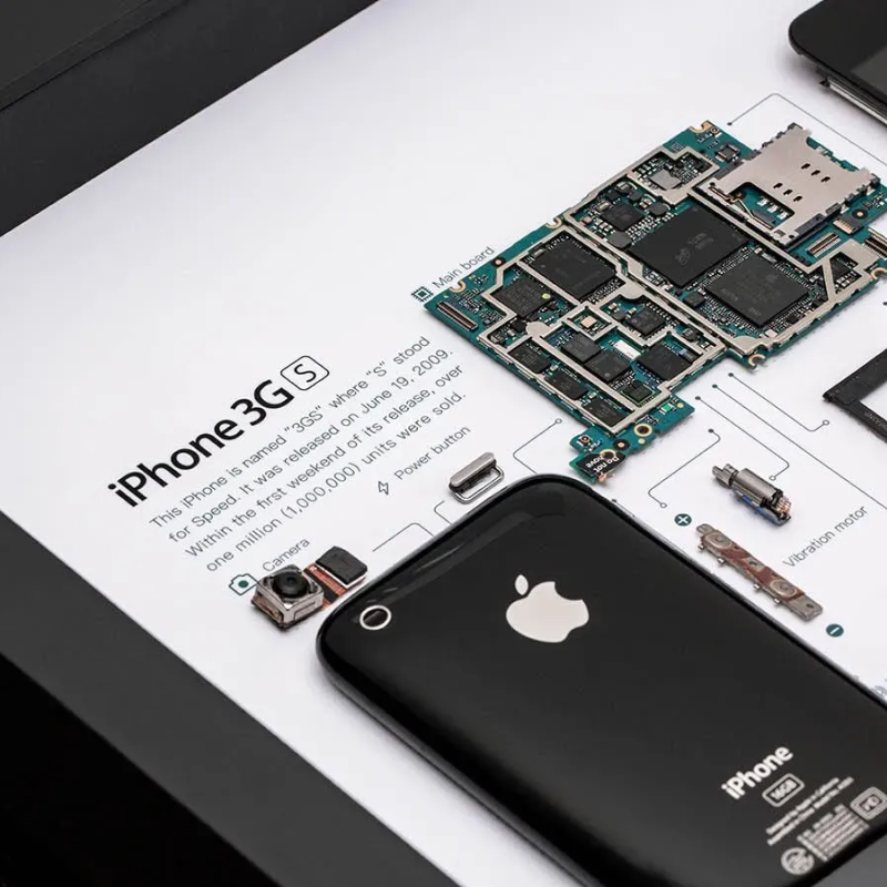 iPhone 3GS Teardown Frame | Collectible Apple Tech Art
