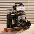 Disassembled Mechanical Film Camera Nikon F With cut lens