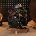 Disassembled Mechanical Film Camera Leica R3 ,Unique Handmade Camera Parts Sculpture,  Gift for Photographers