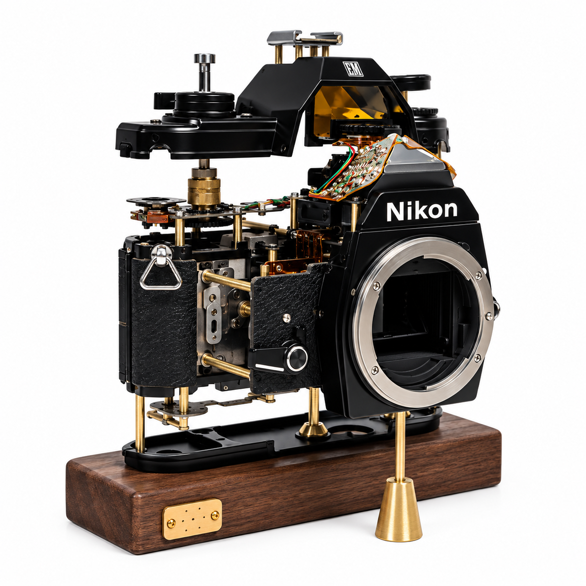Nikon EM Disassembled Mechanical Film Camera Art