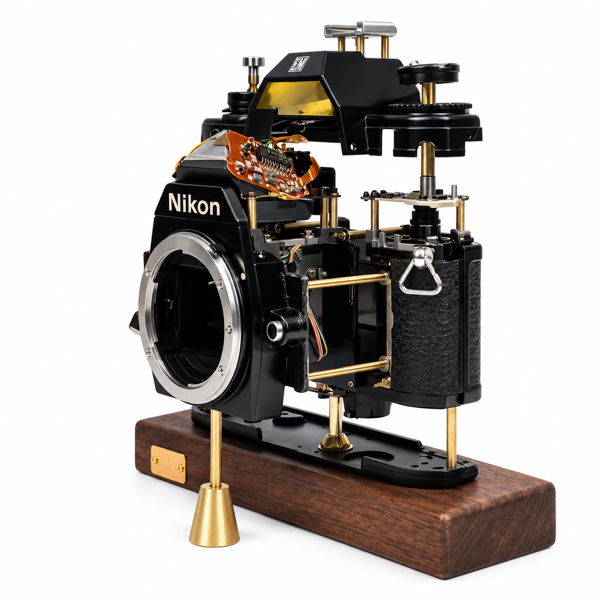 Nikon EM Disassembled Mechanical Film Camera Art