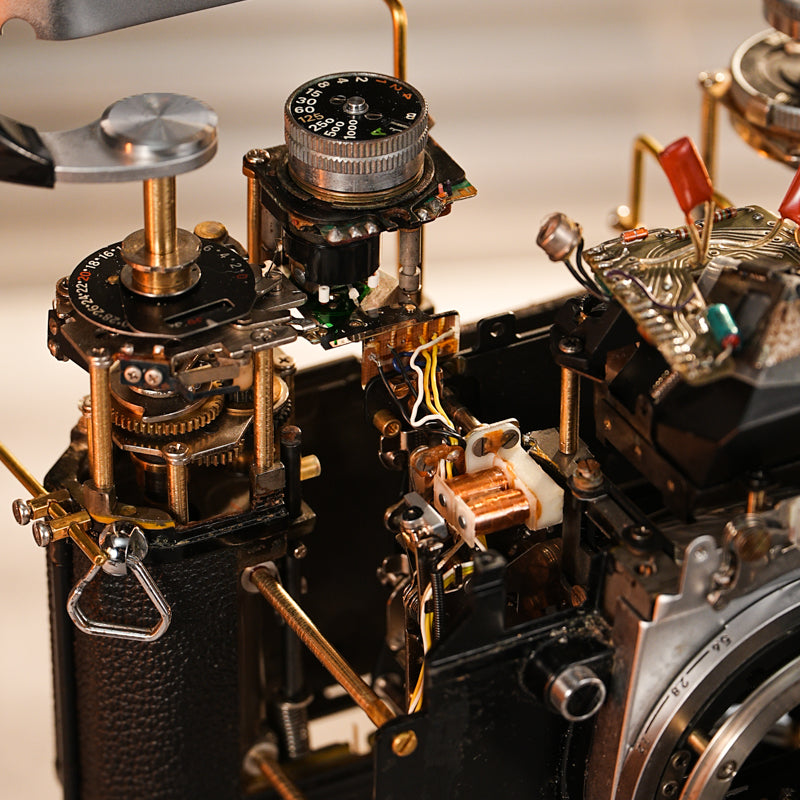 Disassembled Mechanical Film Camera Nikomat,Photographer Gifts