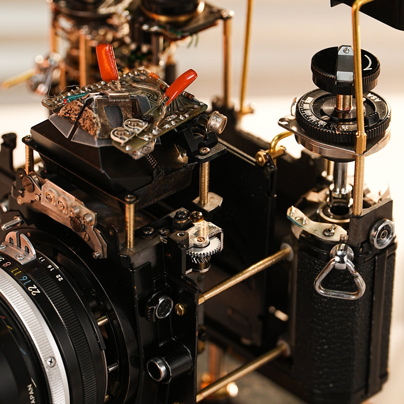 Disassembled Mechanical Film Camera Nikomat,Photographer Gifts