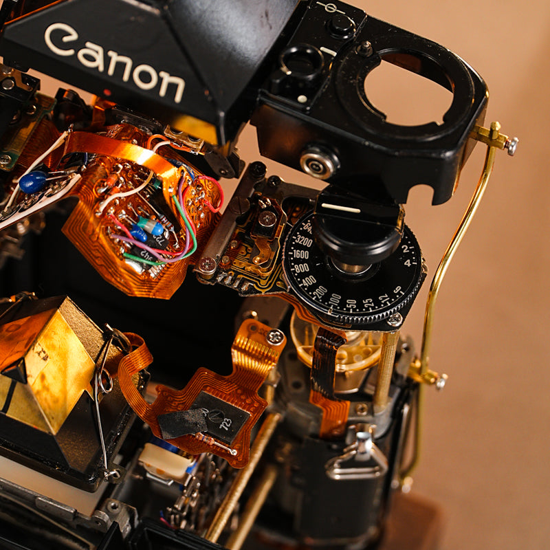 Disassembled Mechanical Film Canon A1 ,Gift for Photographers
